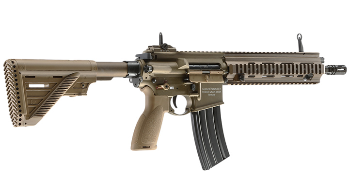 Versandrcklufer VFC Heckler & Koch HK416 A5 Next Generation Mosfet Vollmetall S-AEG 6mm BB RAL 8000 grnbraun Bild 3