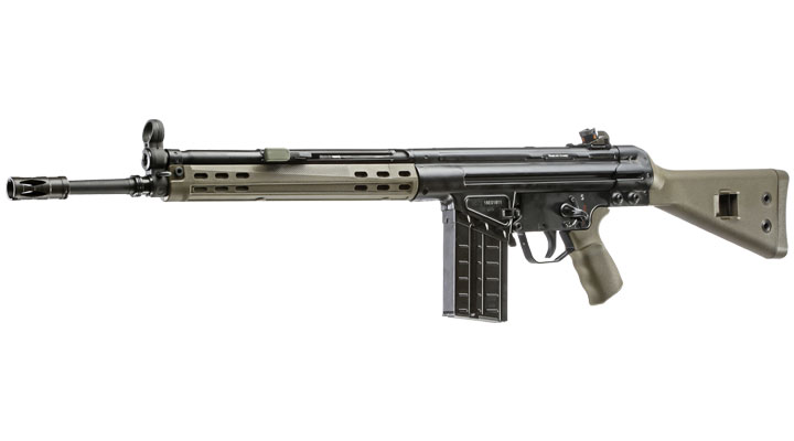 Heckler & Koch G3A3 Vollmetall Gas-Blow-Back 6mm BB oliv