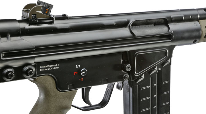 Heckler & Koch G3A3 Vollmetall Gas-Blow-Back 6mm BB oliv Bild 6