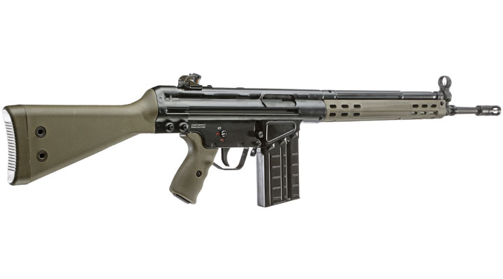 Heckler & Koch G3A3 Vollmetall Gas-Blow-Back 6mm BB oliv Bild 8