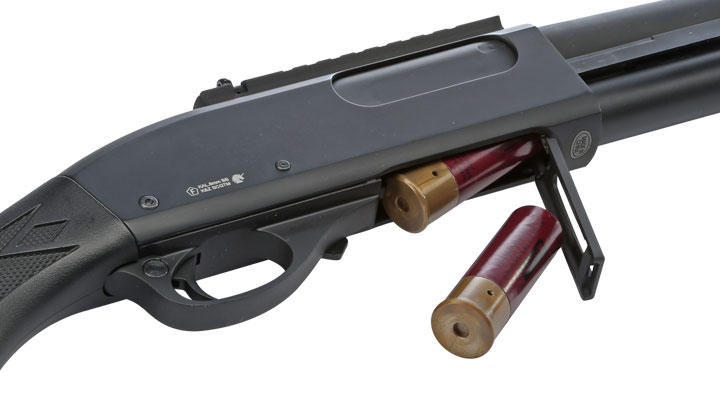 Golden Eagle M8872 Vollmetall Pump Action Gas Shotgun 6mm BB schwarz Bild 10