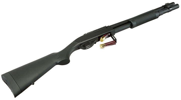 Golden Eagle M8872 Vollmetall Pump Action Gas Shotgun 6mm BB schwarz - Generation 2 Bild 6