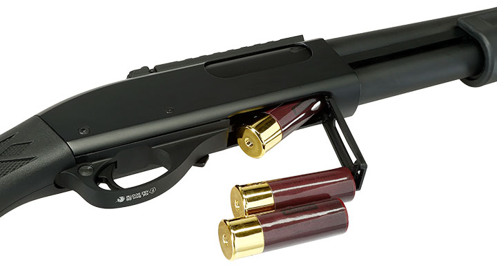 Golden Eagle M8872 Vollmetall Pump Action Gas Shotgun 6mm BB schwarz - Generation 2 Bild 7