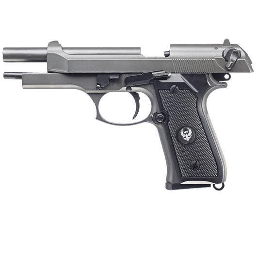 HFC M92A1 Airsoftpistole Vollmetall GBB 6mm BB grau inkl. Pistolenkoffer Bild 2