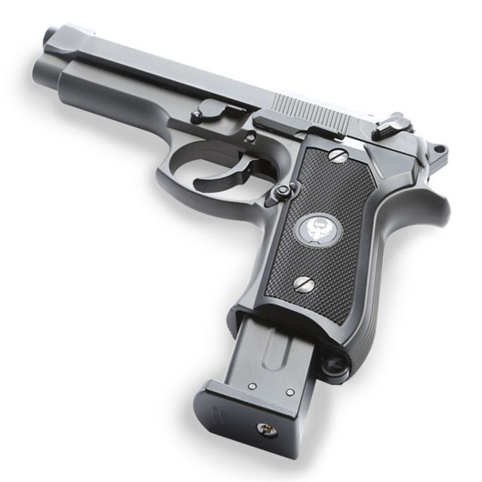 Versandrcklufer HFC M92A1 Vollmetall GBB 6mm BB grau inkl. Pistolenkoffer Bild 5