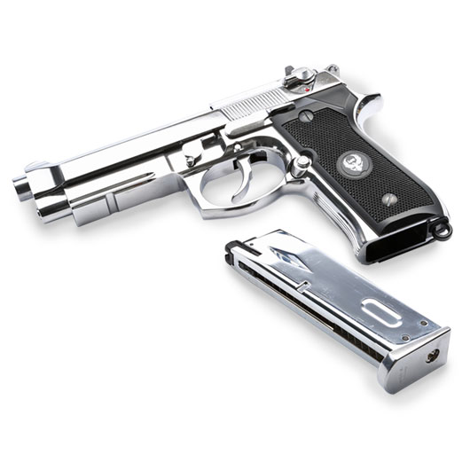 Ersatzteileset HFC M92A1 Vollmetall GBB 6mm BB chrom inkl. Pistolenkoffer Bild 6