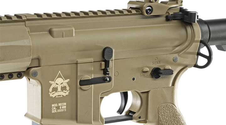 Evolution Airsoft Recon S 14.5 Carbontech S-AEG 6mm BB Tan Bild 7