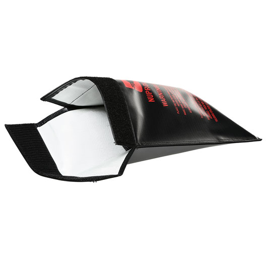 Nuprol LiPo Safety Bag Large 23 x 30cm Feuerfeste Sicherheitstasche schwarz Bild 3