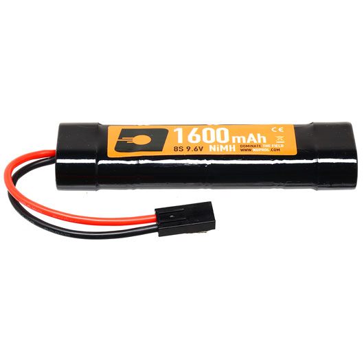 Nuprol Akku 9.6V 1600mAh NiMH Small-Type mit Mini-Tam Anschluss Bild 1