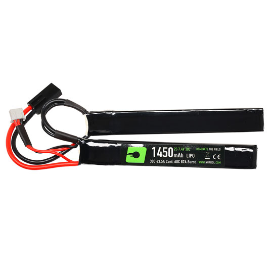 Nuprol Power Series LiPo Akku 7,4V 1450mAh 30C / 60C Nunchuck-Type m. Mini-Tam Anschluss Bild 1