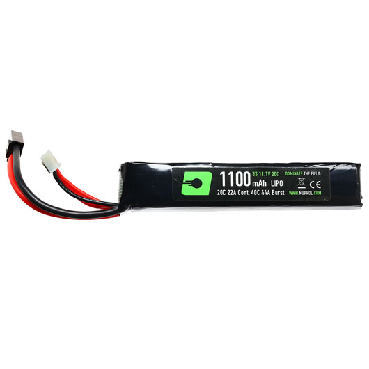 Nuprol Power Series LiPo Akku 11,1V 1100mAh 20C / 40C Stick-Type m. Mini-Tam Anschluss Bild 1