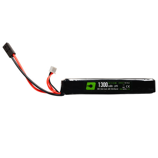 Nuprol Power Series LiPo Akku 11,1V 1300mAh 20C / 40C Stick-Type m. Mini-Tam Anschluss Bild 1