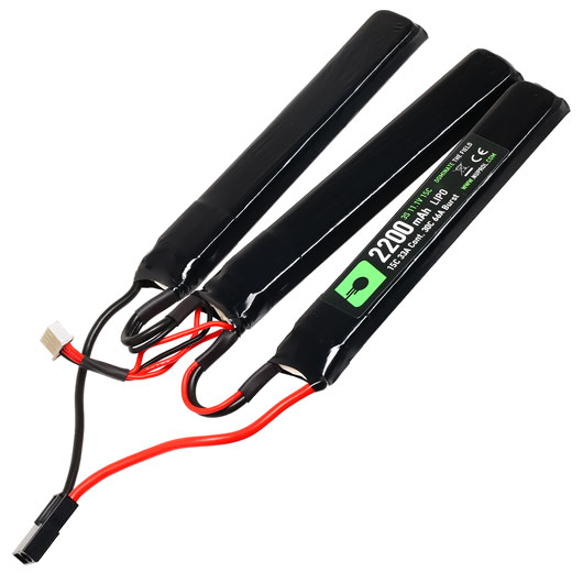 Nuprol Power Series LiPo Akku 11,1V 2200mAh 15C / 30C Tri-Nunchuck-Type m. Mini-Tam Anschluss