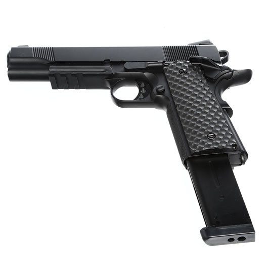 Nuprol Raven M1911 MEU Railed Vollmetall GBB 6mm BB schwarz Bild 5