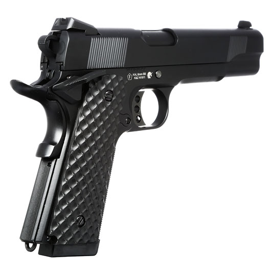 Nuprol Raven M1911 MEU Vollmetall GBB 6mm BB schwarz Bild 4