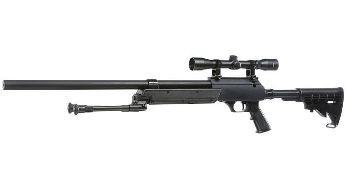 Nuprol Tango T96 Snipergewehr inkl. Zweibein / Zielfernrohr Springer 6mm BB schwarz