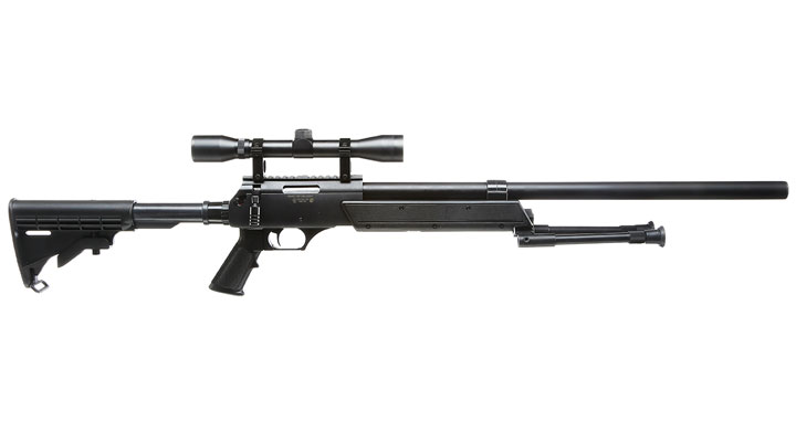 Nuprol Tango T96 Snipergewehr inkl. Zweibein / Zielfernrohr Springer 6mm BB schwarz Bild 2