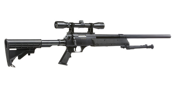Nuprol Tango T96 Snipergewehr inkl. Zweibein / Zielfernrohr Springer 6mm BB schwarz Bild 3