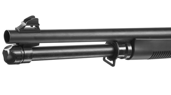 Nuprol Sierra Storm Alpha Tri-Barrel Shotgun Full Stock Vollmetall Springer 6mm BB schwarz Bild 6