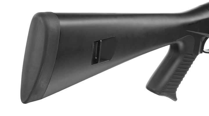 Nuprol Sierra Storm Alpha Tri-Barrel Shotgun Full Stock Vollmetall Springer 6mm BB schwarz Bild 9