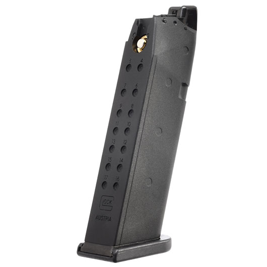 VFC Glock 17 Gen. 5 Magazin 22 Schuss Standard-Type schwarz - Softairgas-Version