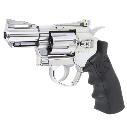KLI Titan 2,5 Zoll Revolver Vollmetall CO2 6mm BB Chrome-Finish