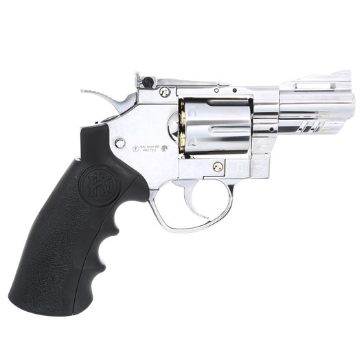 KLI Titan 2,5 Zoll Revolver Vollmetall CO2 6mm BB Chrome-Finish Bild 2