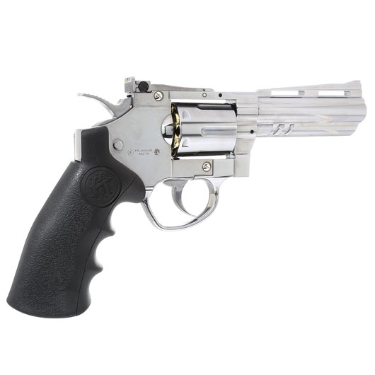 KLI Titan 4 Zoll Revolver Vollmetall CO2 6mm BB Chrome-Finish Bild 3