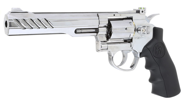 KLI Titan 6 Zoll Revolver Vollmetall CO2 6mm BB Chrome-Finish