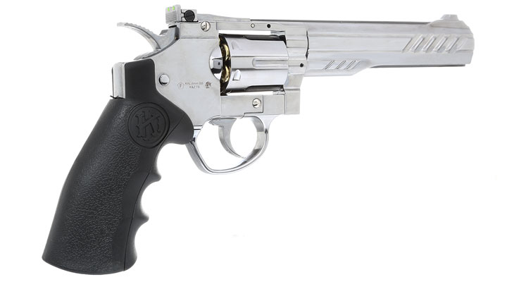 KLI Titan 6 Zoll Revolver Vollmetall CO2 6mm BB Chrome-Finish Bild 3
