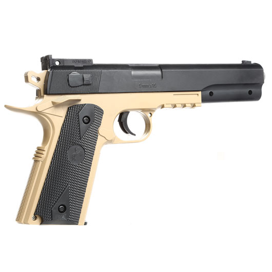 Cybergun Colt 1911 Target Kit inkl. Holster Springer 6mm BB Desert Tan Bild 4