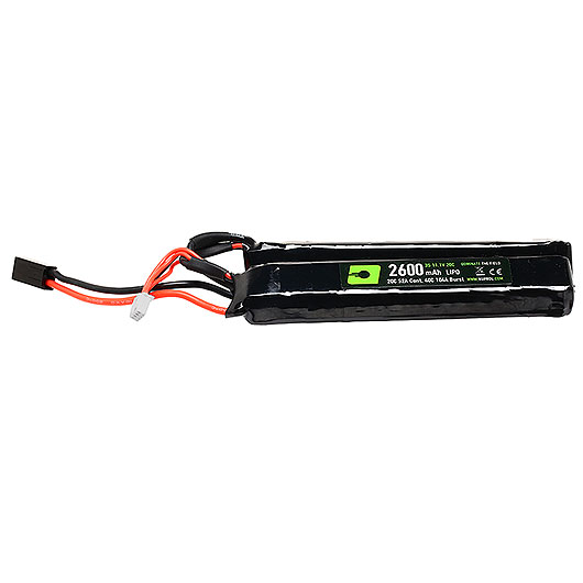 Nuprol Power Series LiPo Akku 11,1V 2600mAh 20C / 40C Small Two-Stick Type m. Mini-Tam Anschluss Bild 2