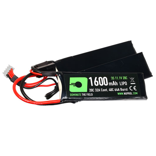 Nuprol Power Series LiPo Akku 11,1V 1600mAh 20C / 40C Tri-Nunchuck-Type m. Mini-Tam Anschluss Bild 1