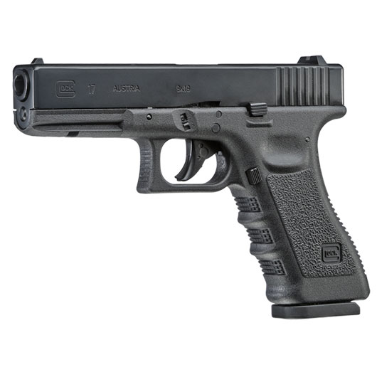 Glock 17 Gen. 3 Airsoft mit Metallschlitten CO2 BlowBack 6mm BB schwarz
