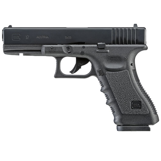 Glock 17 Gen. 3 Airsoft mit Metallschlitten CO2 BlowBack 6mm BB schwarz Bild 1