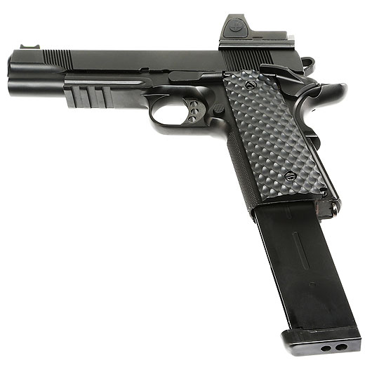 Nuprol Raven M1911 MEU mit HD5141 LPZ Vollmetall GBB 6mm BB schwarz Bild 5