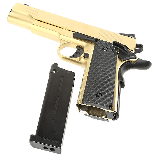 Nuprol Raven M1911 MEU Vollmetall GBB 6mm BB gold Bild 6