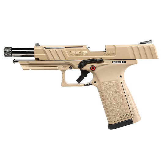 G&G GTP9 Polymer GBB 6mm BB Desert Tan inkl. Pistolenkoffer Bild 2