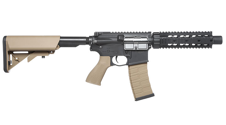 G&G GR4 CQB-S Mini BlowBack AEG 6mm BB schwarz / Desert Tan Bild 2