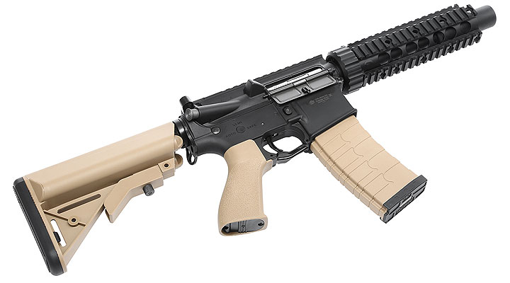 G&G GR4 CQB-S Mini BlowBack AEG 6mm BB schwarz / Desert Tan Bild 4