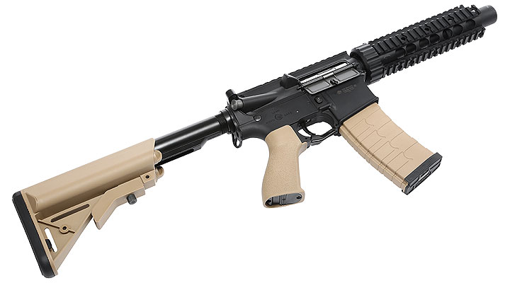 G&G GR4 CQB-S Mini BlowBack AEG 6mm BB schwarz / Desert Tan Bild 5