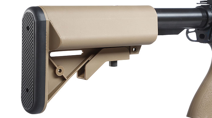 G&G GR4 CQB-S Mini BlowBack AEG 6mm BB schwarz / Desert Tan Bild 9