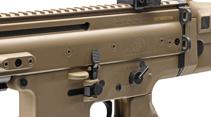 Cybergun FN Herstal SCAR-L Sportline ABS-Version Komplettset S-AEG 6mm BB tan Bild 7