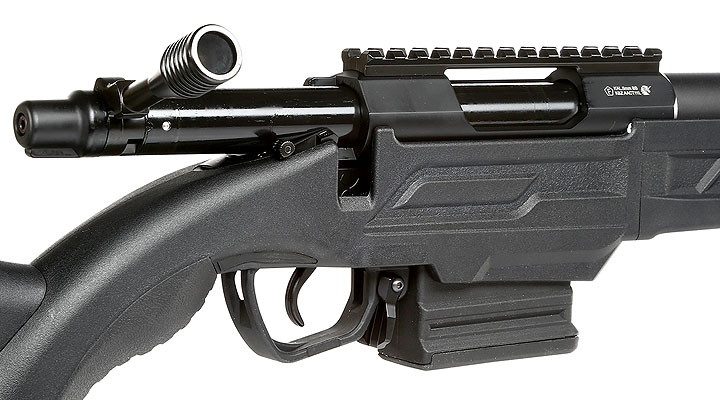 Action Army AAC T11 Full Stock Bolt Action Snipergewehr Springer 6mm BB schwarz Bild 9