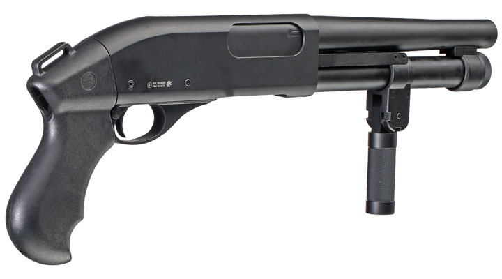 Golden Eagle M8876 Vollmetall Pump Action Gas Shotgun 6mm BB schwarz Bild 4