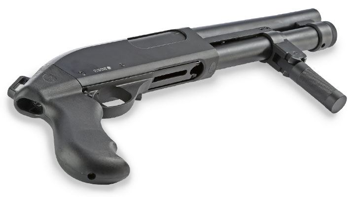 Golden Eagle M8876 Vollmetall Pump Action Gas Shotgun 6mm BB schwarz Bild 5