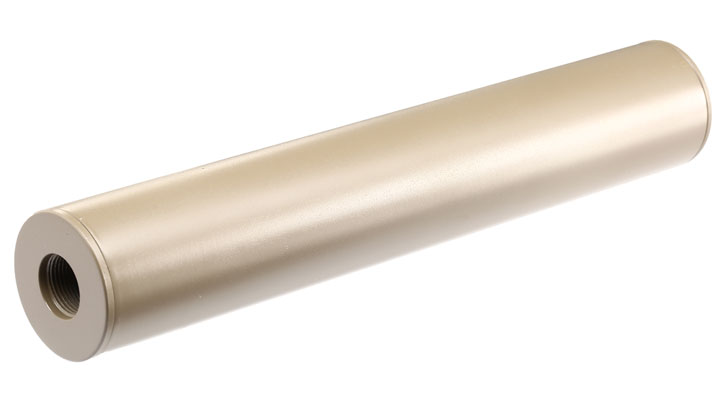 APS Sub-Sonic Aluminium Suppressor 190 x 33mm 14mm+ / 14mm- Desert Tan Bild 1