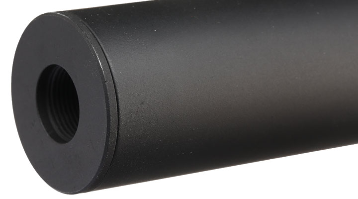 APS Sub-Sonic Aluminium Suppressor 150 x 33mm 14mm+ / 14mm- schwarz Bild 5