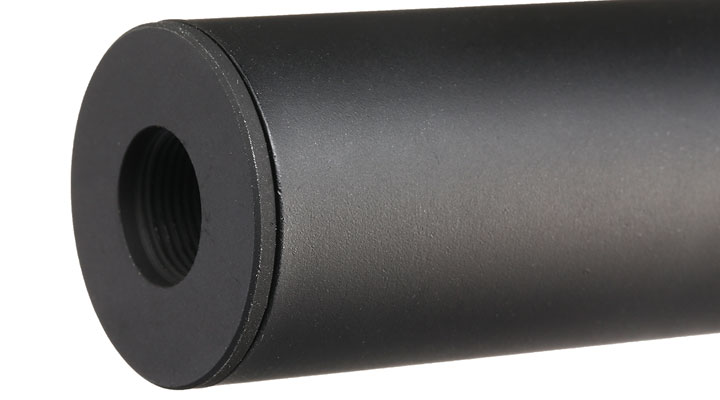 APS Sub-Sonic Aluminium Suppressor 110 x 33mm 14mm+ / 14mm- schwarz Bild 5