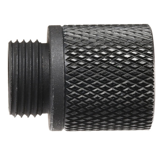 APS Aluminium Schalldmpferadapter f. Pistolen 12mm- auf 14mm- schwarz Bild 3